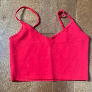 NWOT Sunday Best red cropped tank!